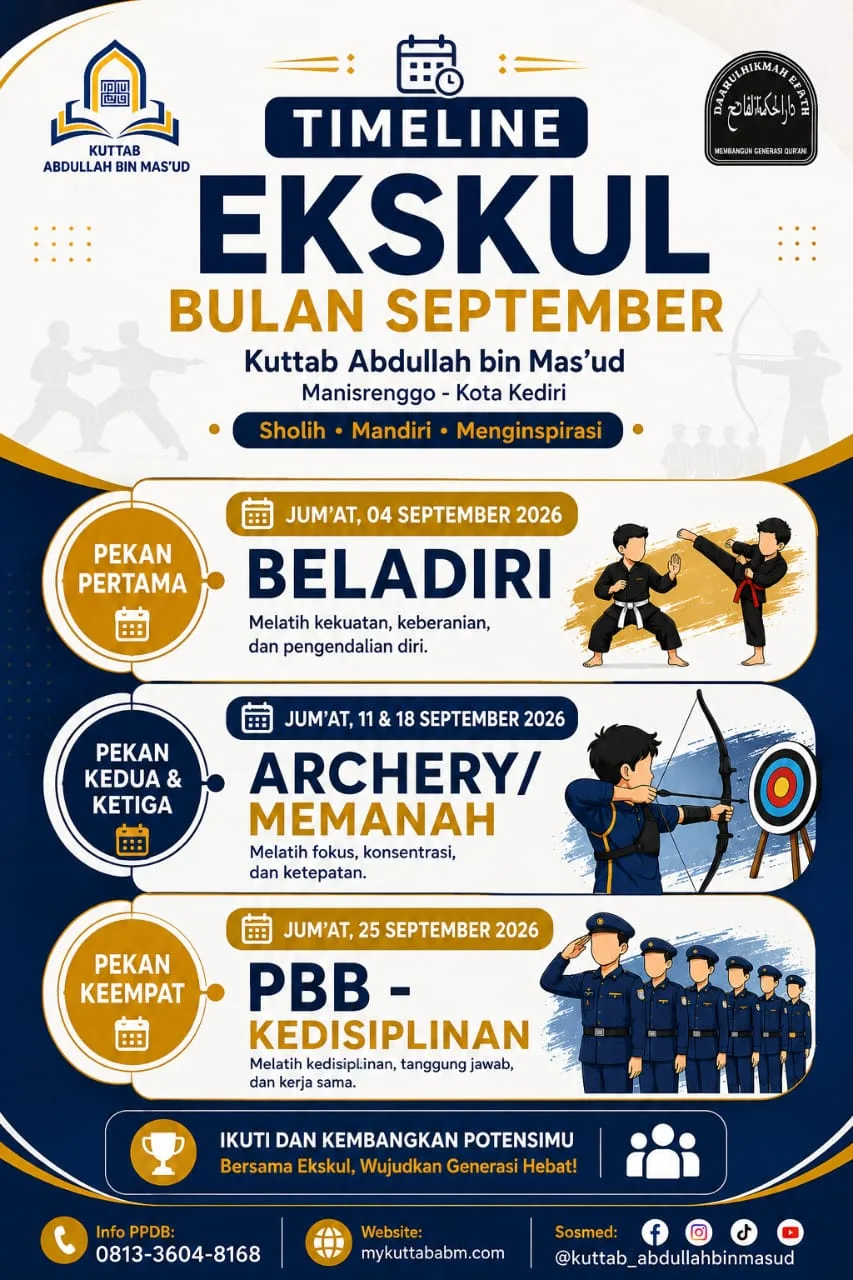 TIMELINE EKSKUL BULAN SEPTEMBER 2026